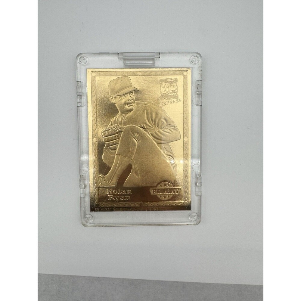 Nolan Ryan 1993 Pro Mint 22 Karat Gold Trading card 27th Ryan Express Baseball